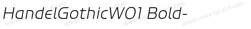 HandelGothicW01 Bold字体转换